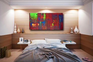 Handgemaltes Originalwerk schlafzimmer hotel abstrakt 2015